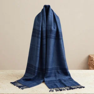 Indigo Loom Shawl
